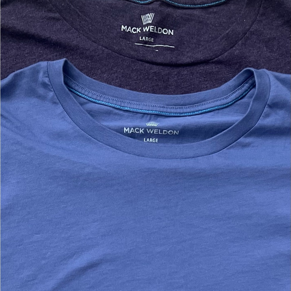 Mack Weldon Blue/ Purple Men's Shirt 2 pack
